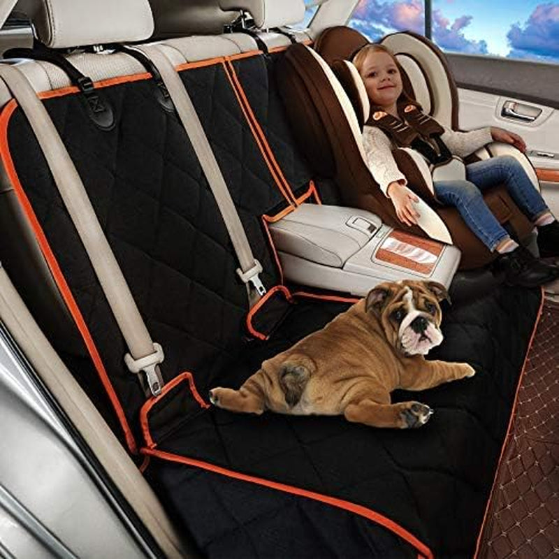 Car Seat Protector, 600D Heavy Duty Car Seat Cover 52” X 50“ for for Cars & Regular Suvs, Waterproof Dog Car Seat Cover for Back Seat, Scratch Proof Nonslip Seat Cover for Dogs in Car