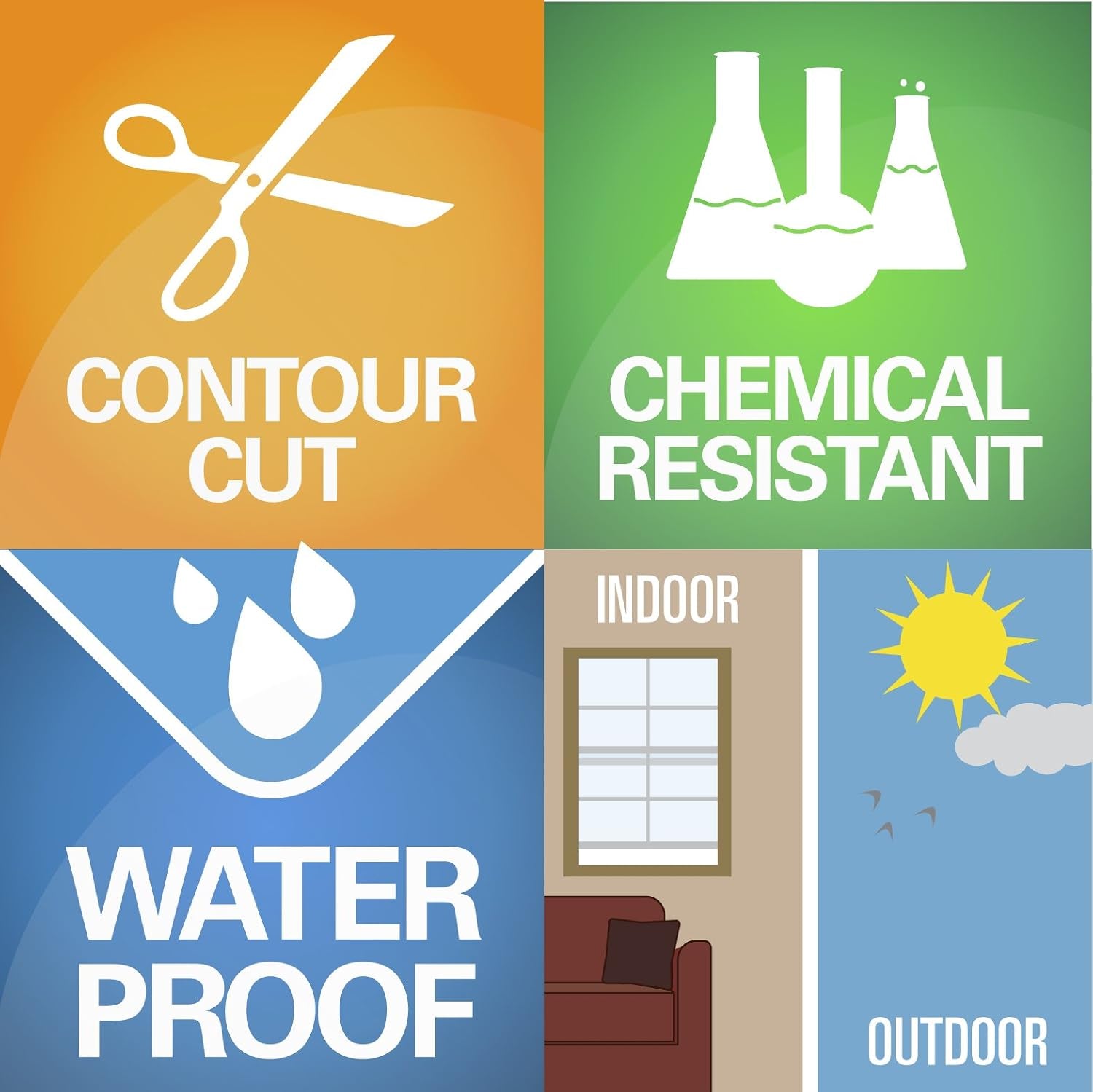 Pet Alert Stickers- FIRE Safety Alert and Rescue (6 Pack) - save Your Pets Encase of Emergency or Danger Pets in Home for Windows, Doors Sign (6PK Static Cling, Fireman Symbol)
