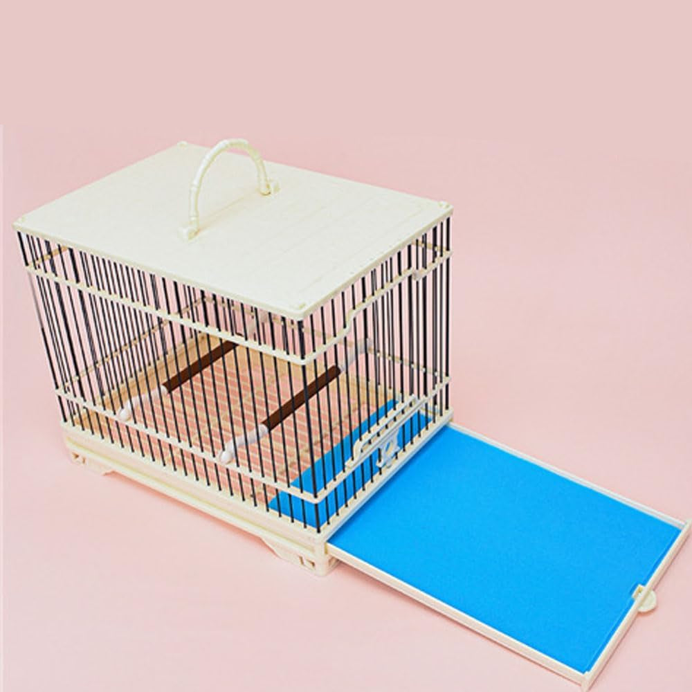 120 Pieces Bird Cage Liners-11'' X 17''Disposable Non-Woven Bird Cage Paper Liners Precut Absorbent Fecal Tray Cages Cushion Pad Mat Cuttable Pet Animal Cages Cushion for Parrot (Blue)