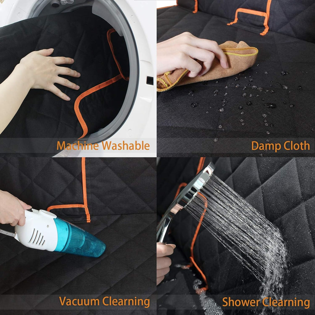 Car Seat Protector, 600D Heavy Duty Car Seat Cover 52” X 50“ for for Cars & Regular Suvs, Waterproof Dog Car Seat Cover for Back Seat, Scratch Proof Nonslip Seat Cover for Dogs in Car