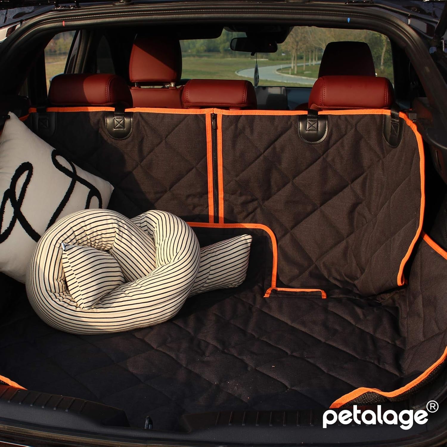 Car Seat Protector, 600D Heavy Duty Car Seat Cover 52” X 50“ for for Cars & Regular Suvs, Waterproof Dog Car Seat Cover for Back Seat, Scratch Proof Nonslip Seat Cover for Dogs in Car