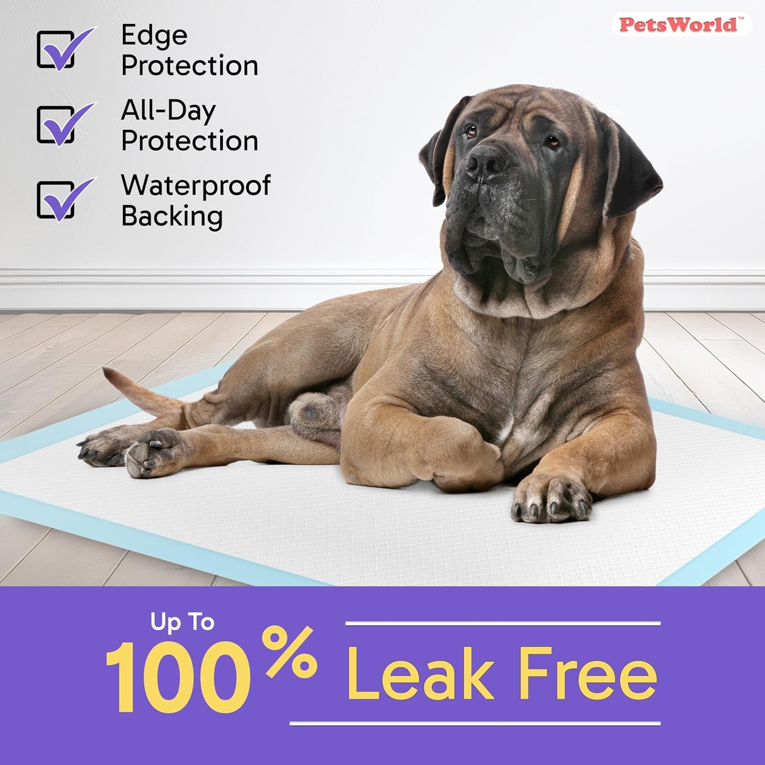 2XL Dog Pee Pads 28"X44" 50 Count – Extra Large Pet Pee Pads for Dogs & Puppies, Heavy Duty Leak-Proof Dog Training Pads, Super Absorbent Quick-Dry Potty Pads with Odor Control