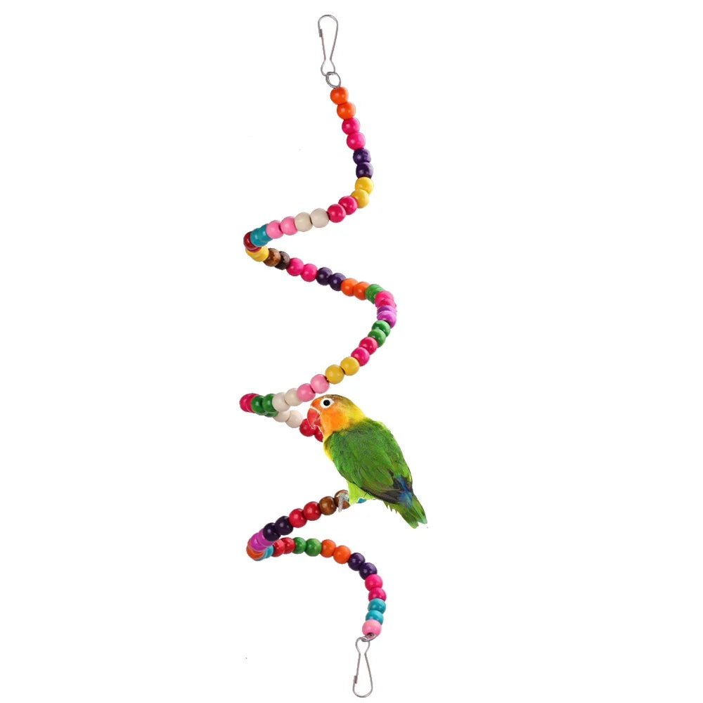 Bird Cage Toys – 7 Colorful Chewing, Swing, and Exercise Toys for Small Parakeets, Budgies, Lovebirds, Conures