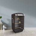 Universal Bird Cage Cover Good Night Blackout 35" X 17.5" X 14" Inch Thin Lightweight Breathable Small Animal Cages Cover Pet Removable Durable Protector - Black